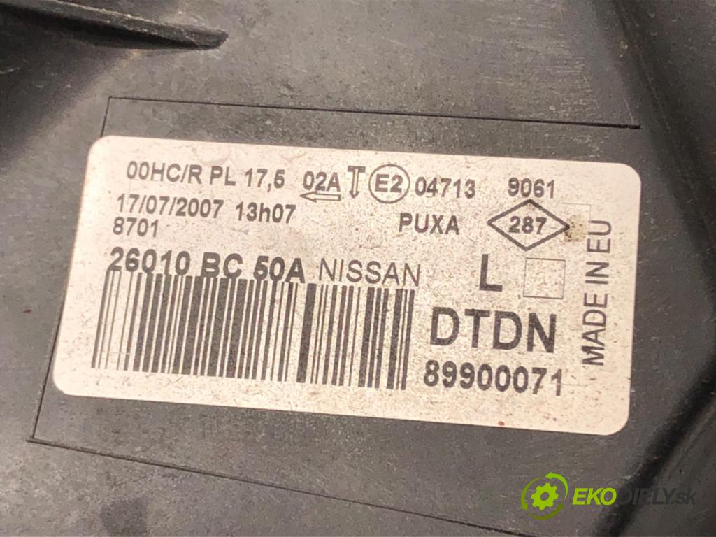 NISSAN MICRA III (K12) 2002 - 2010    1.2 16V 48 kW [65 KM] benzyna 2003 - 2010  Svetlomet pravy predný 26010BC50A