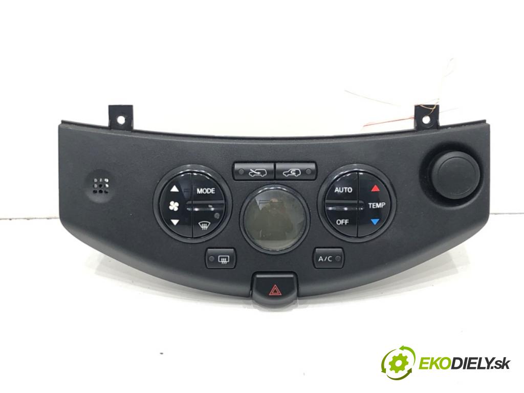 NISSAN MICRA III (K12) 2002 - 2010    1.2 16V 48 kW [65 KM] benzyna 2003 - 2010  Panel ovládania kúrenia 27500-BC58A (Prepínače, spínače, tlačidlá a ovládače kúrenia)