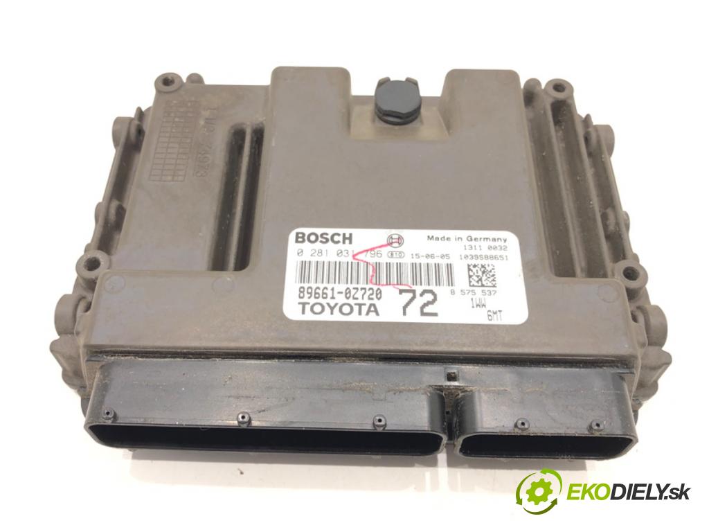 TOYOTA AURIS Kombi (_E18_) 2013 - 2018    1.6 D4-D (WWE185_) 82 kW [112 KM] olej napędowy 20  riadiaca jednotka Motor 0281031796 (Riadiace jednotky)