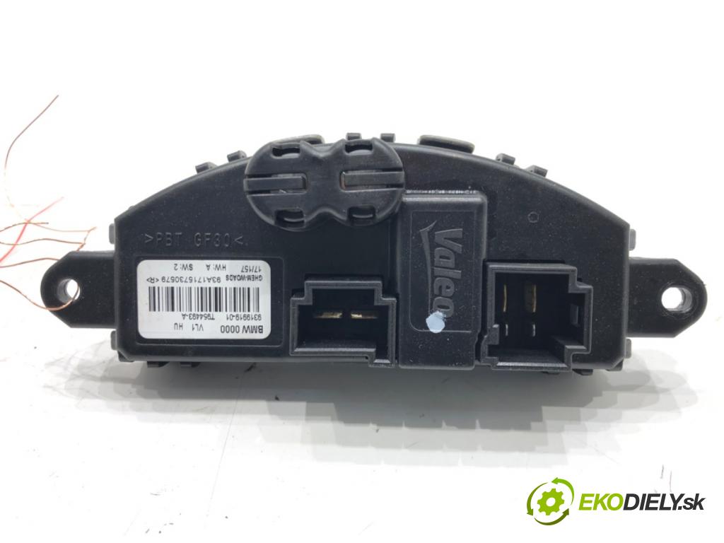 BMW 3 Gran Turismo (F34) 2012 - 2022    318 d 110 kW [150 KM] olej napędowy 2015 - 2022  Odpor, rezistor kúrenia vzduchu 9319919 (Odpory (rezistory) kúrenia)