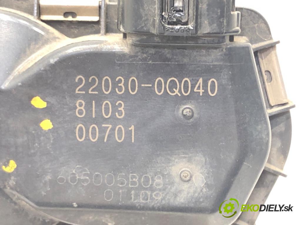 TOYOTA AYGO (_B4_) 2014 - 2022    1.0 VVTi (KGB40) 53 kW [72 KM] benzyna 2018 - 2022  Škrtiaca klapka 22030-0Q040 (Škrtiace klapky)