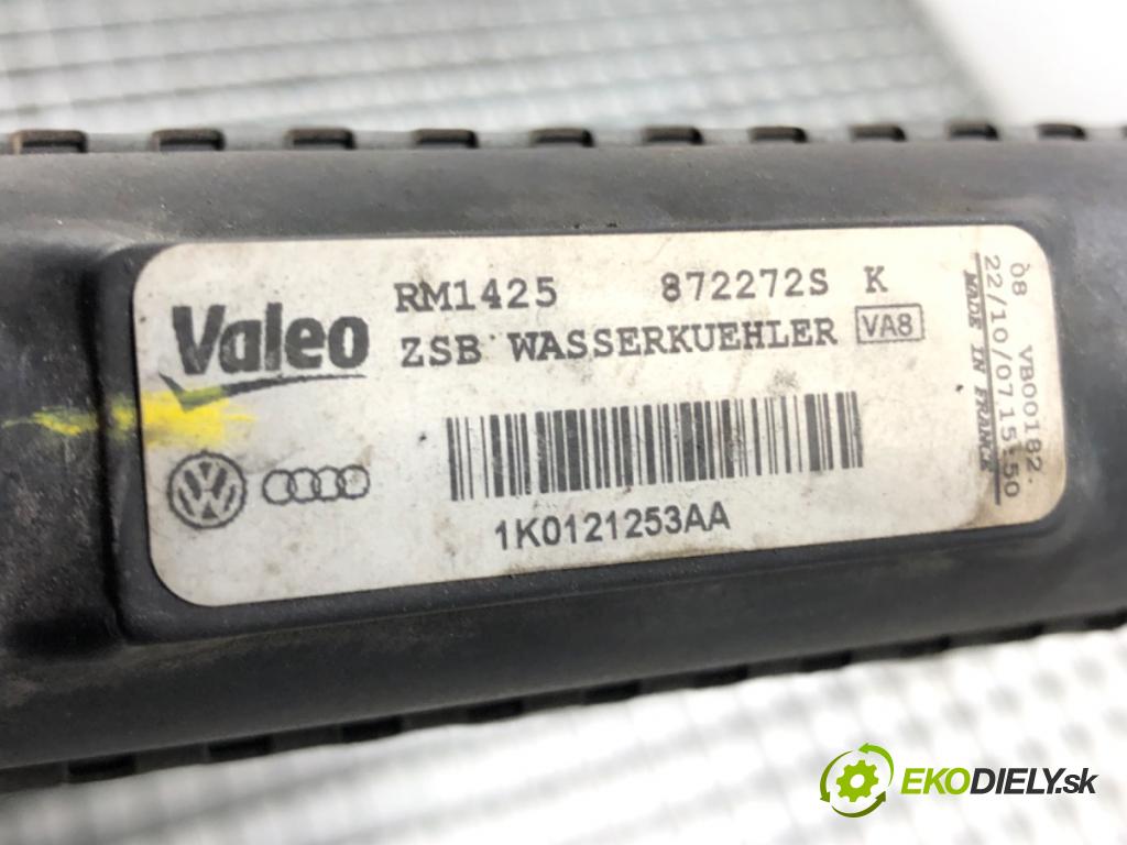 VW GOLF V (1K1) 2003 - 2010    1.9 TDI 77 kW [105 KM] olej napędowy 2003 - 2008  Chladič vody 1K0121253AA (Chladiče vody)