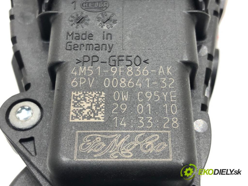FORD FOCUS II (DA_, HCP, DP) 2004 - 2013    1.8 TDCi 85 kW [115 KM] olej napędowy 2005 - 2012  Potenciometer plynu 4M51-9F836-AK (Pedále)