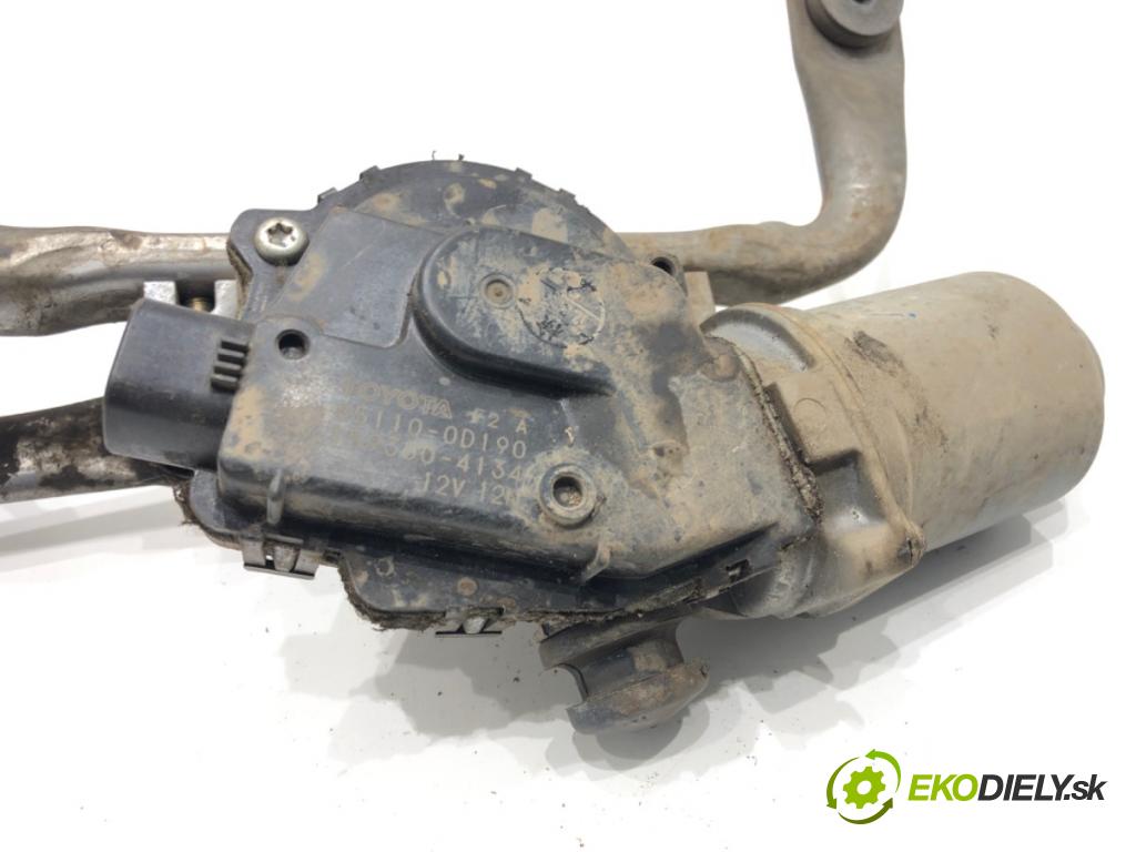 TOYOTA YARIS (_P13_) 2010 - 2022    1.0 (KSP130_) 51 kW [69 KM] benzyna 2010 - 2022  Mechanizmus stieračov predný 85110-0D190 (Motorčeky stieračov predné)