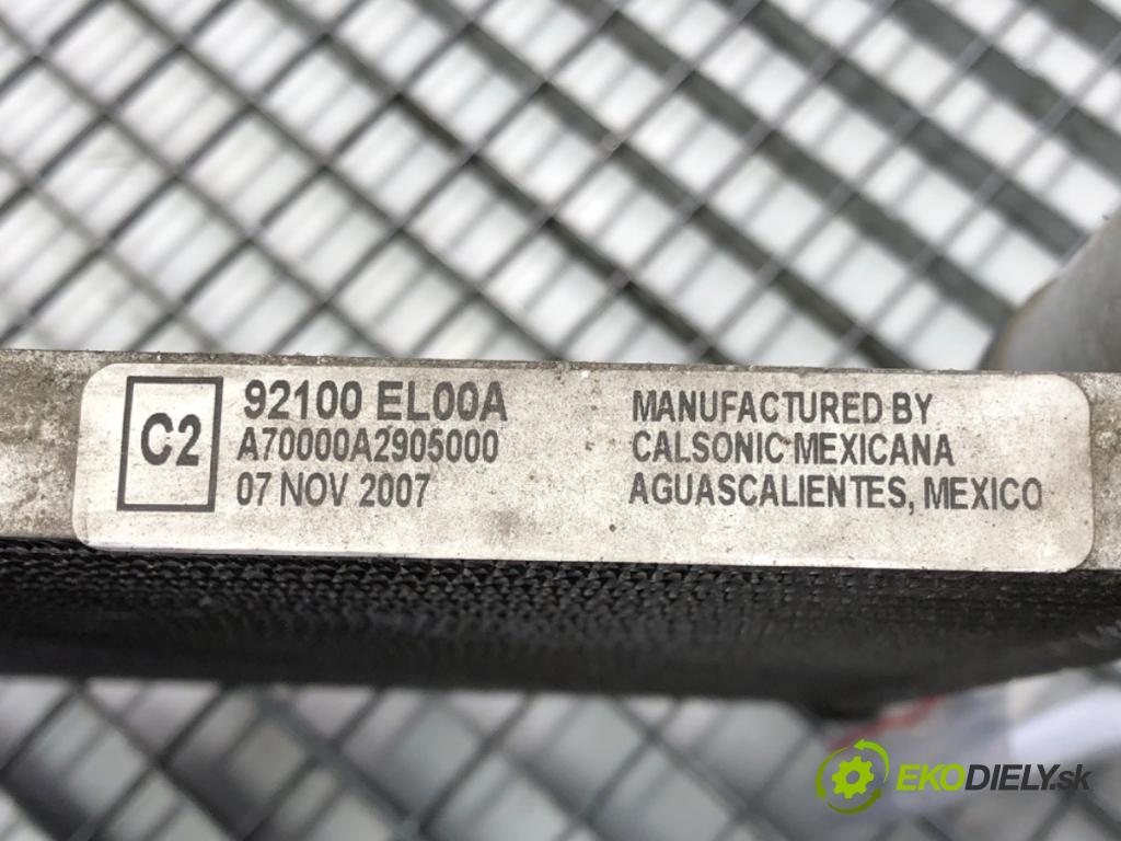 NISSAN TIIDA liftback (C11) 2004 - 2013    1.8 91 kW [124 KM] benzyna 2006 - 2011  Chladič klimatizácie 92100EL00A (Chladiče klimatizácie)