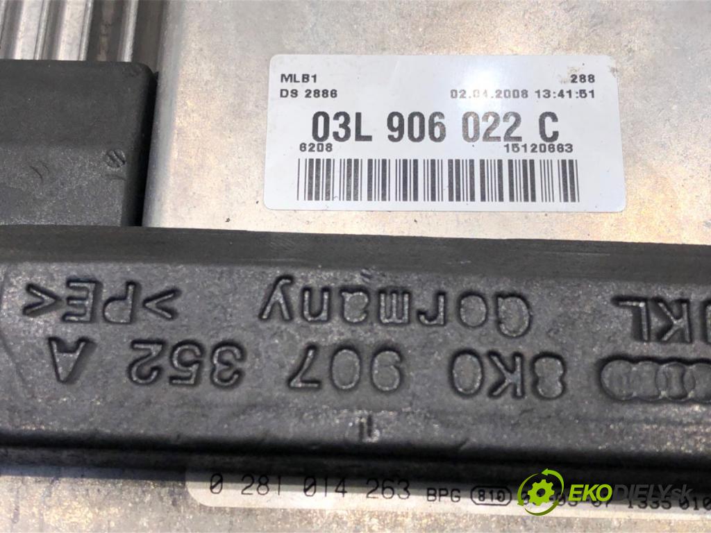 AUDI A4 B8 Avant (8K5) 2007 - 2015    2.0 TDI 105 kW [143 KM] olej napędowy 2008 - 2015  řídící jednotka motora 03L906022C (Řídící jednotky)
