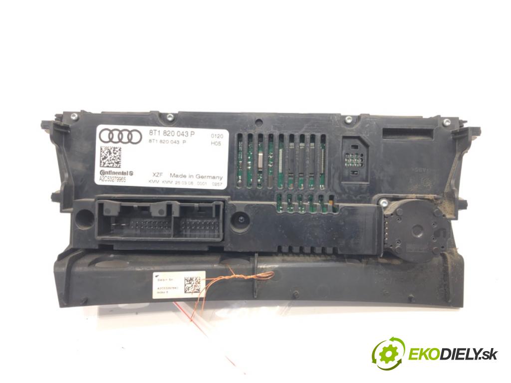 AUDI A4 B8 Avant (8K5) 2007 - 2015    2.0 TDI 105 kW [143 KM] olej napędowy 2008 - 2015  Panel ovládania kúrenia 8T1820043P (Prepínače, spínače, tlačidlá a ovládače kúrenia)