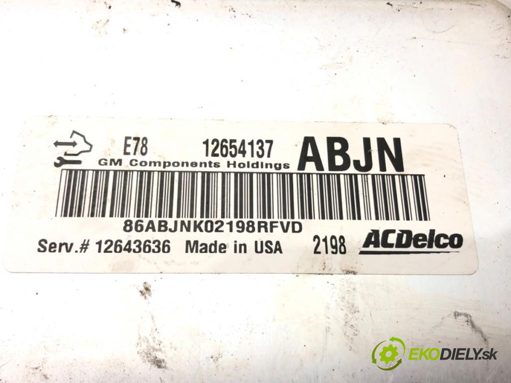 CHEVROLET CRUZE (J300) 2009 - 2022    1.4 74 kW [101 KM] benzyna 2013 - 2022  riadiaca jednotka Motor 12654137 (Riadiace jednotky)