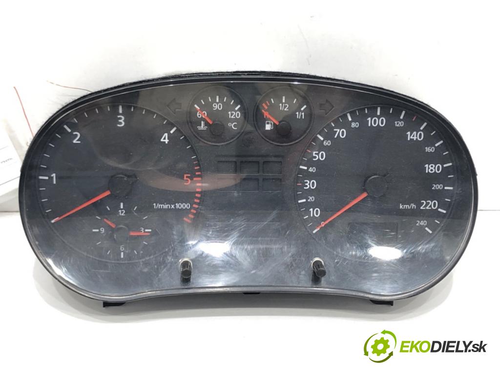 AUDI A3 (8L1) 1996 - 2006    1.9 TDI 66 kW [90 KM] olej napędowy 1996 - 2001  Prístrojovka 8L0919860D (Prístrojové dosky, displeje)