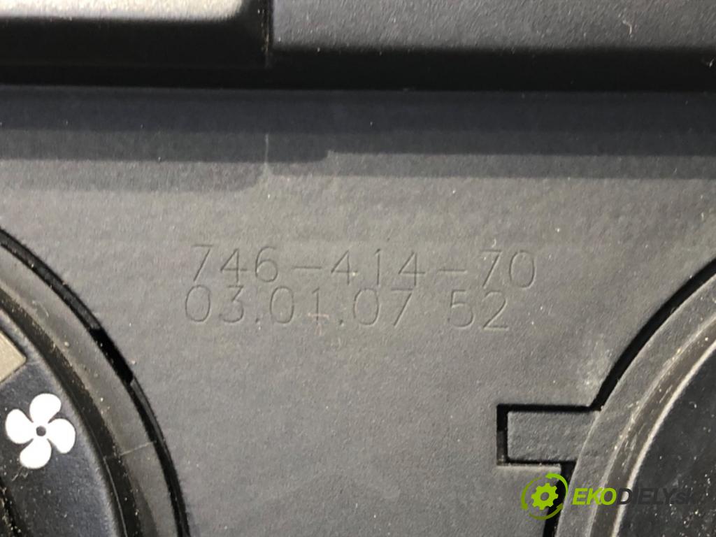 VW GOLF PLUS V (5M1, 521) 2004 - 2013    1.9 TDI 77 kW [105 KM] olej napędowy 2005 - 2009  Panel ovládania kúrenia  (Prepínače, spínače, tlačidlá a ovládače kúrenia)
