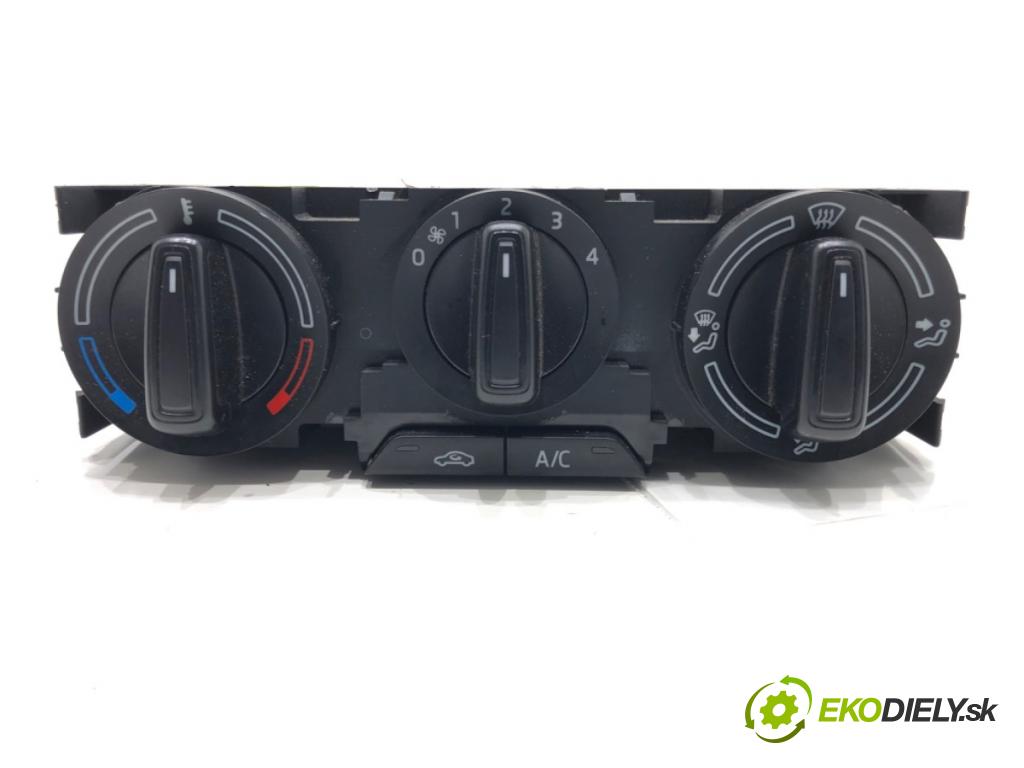 SKODA FABIA III (NJ3) 2014 - 2022    1.0 TSI 70 kW [95 KM] benzyna 2014 - 2022  Panel ovládania kúrenia 6V0820045C (Prepínače, spínače, tlačidlá a ovládače kúrenia)