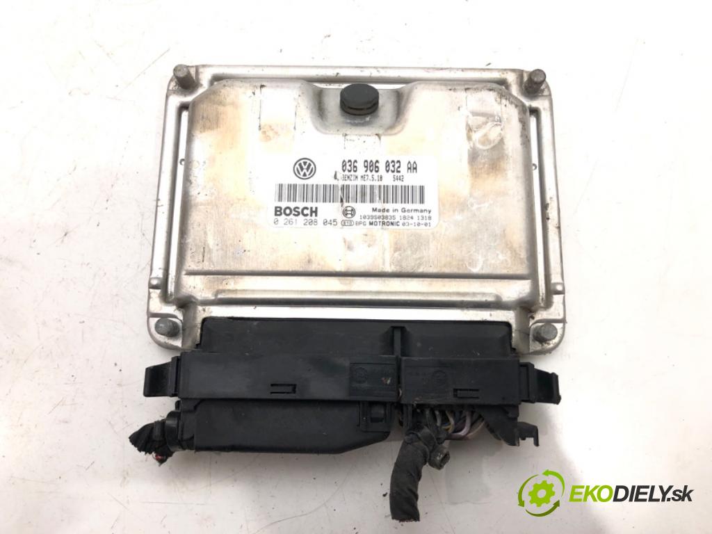 VW GOLF V (1K1) 2003 - 2010    1.4 16V 55 kW [75 KM] benzyna 2003 - 2006  riadiaca jednotka Motor 036906032AA 0261208045 (Riadiace jednotky)