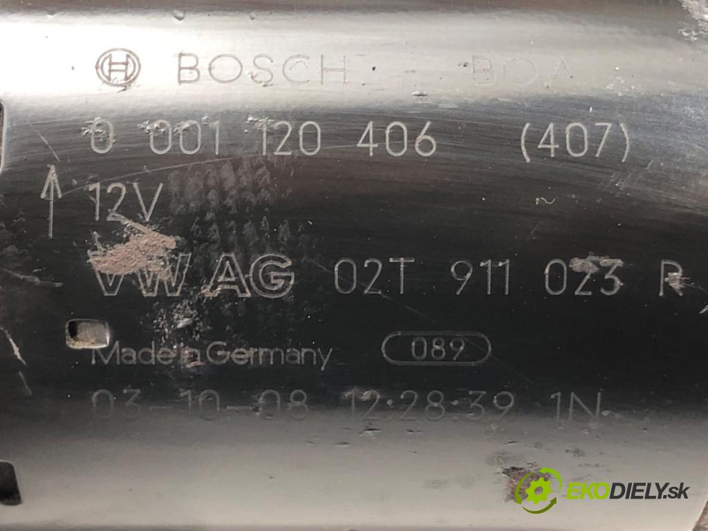 VW GOLF V (1K1) 2003 - 2010    1.4 16V 55 kW [75 KM] benzyna 2003 - 2006  Štartér 0001120406 (Štartéry)