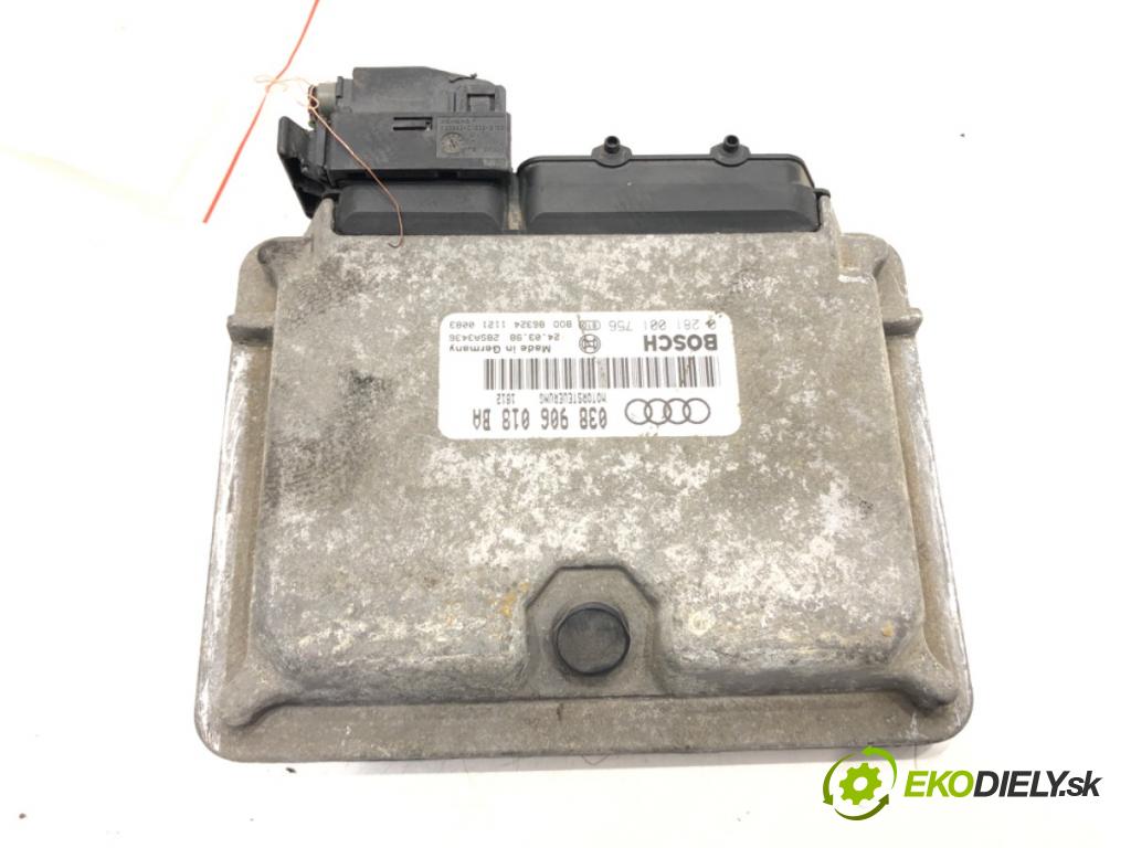 AUDI A3 (8L1) 1996 - 2006    1.9 TDI 66 kW [90 KM] olej napędowy 1996 - 2001  riadiaca jednotka Motor 038906018BA (Riadiace jednotky)