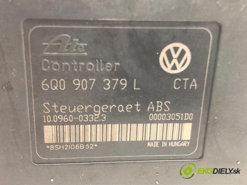 VW POLO (9N_, 9A_) 2001 - 2014    1.2 12V 47 kW [64 KM] benzyna 2001 - 2007  Pumpa ABS 6Q0907379L (Pumpy ABS)