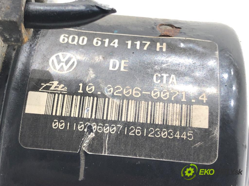 VW POLO (9N_, 9A_) 2001 - 2014    1.2 12V 47 kW [64 KM] benzyna 2001 - 2007  Pumpa ABS 6Q0907379L (Pumpy ABS)
