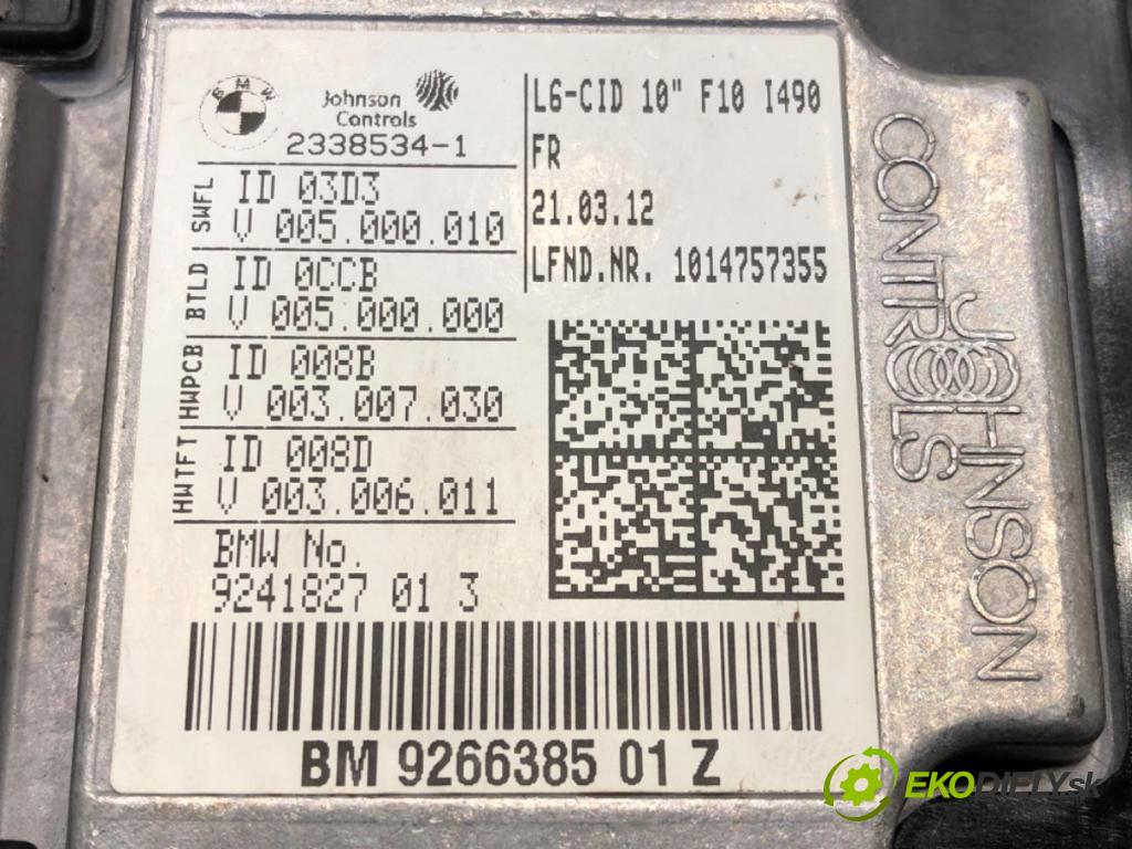 BMW 5 (F10) 2009 - 2016    528 i xDrive 180 kW [245 KM] benzyna 2011 - 2016  Dislpej 9266385 (Prístrojové dosky, displeje)