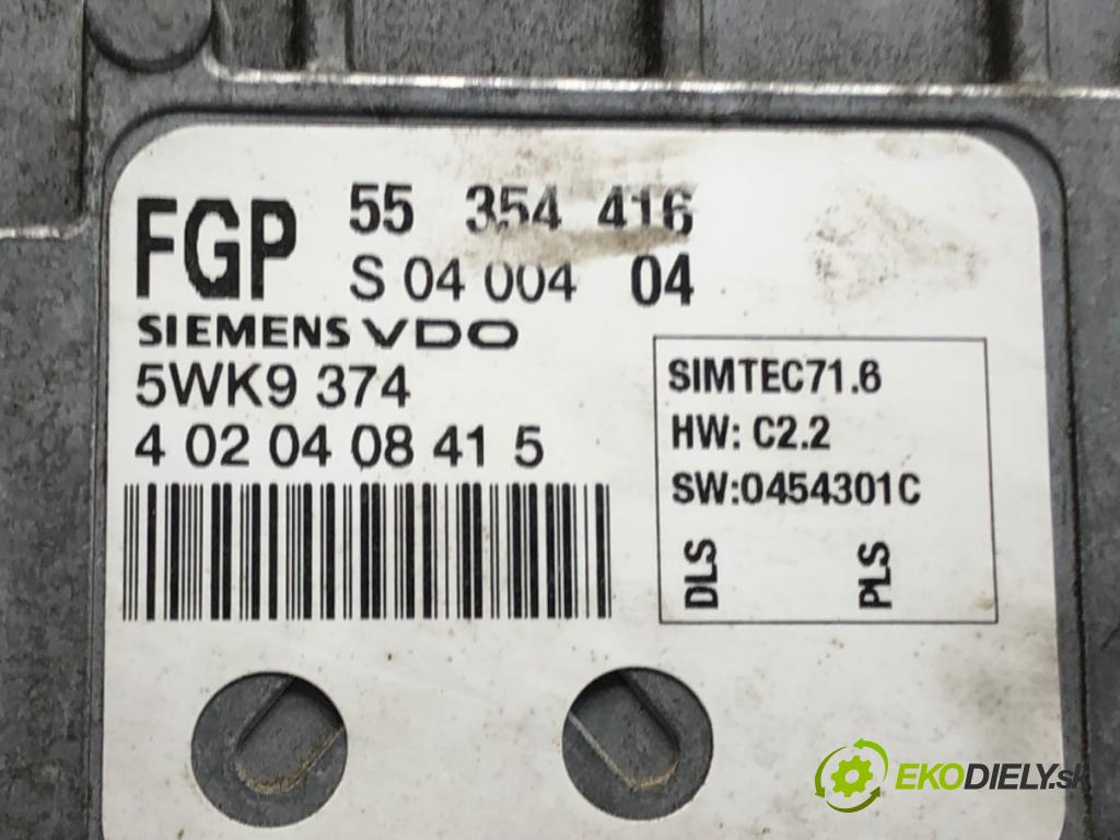OPEL VECTRA C (Z02) 2002 - 2009    1.8 16V 90 kW [122 KM] benzyna 2002 - 2008  riadiaca jednotka Motor 55354416 (Riadiace jednotky)