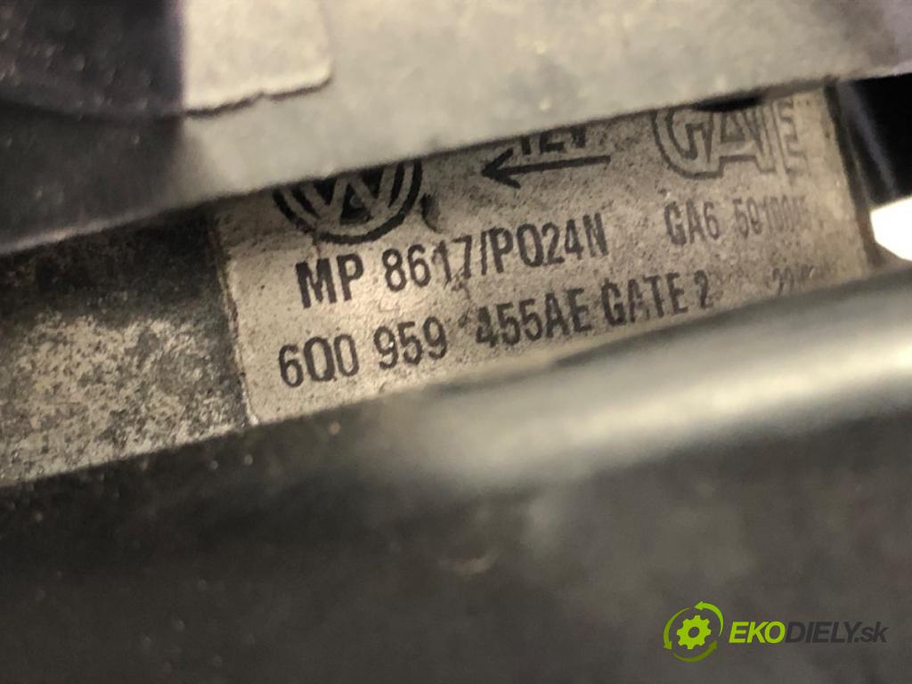 SEAT CORDOBA (6L2) 2002 - 2009    1.9 TDI 96 kW [131 KM] olej napędowy 2002 - 2009  Ventilátor chladiča 6Q0959455AE (Ventilátory)