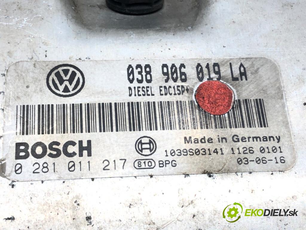 SEAT CORDOBA (6L2) 2002 - 2009    1.9 TDI 96 kW [131 KM] olej napędowy 2002 - 2009  riadiaca jednotka Motor 038906019LA (Riadiace jednotky)