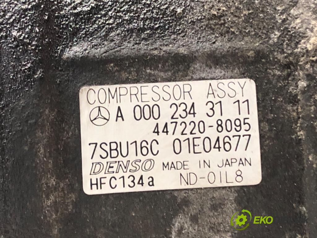 MERCEDES-BENZ VITO Autobus (W638) 1996 - 2003    112 CDI 2.2 (638.194) 90 kW [122 KM] olej napędowy  kompresor klimatizace A0002343111 (Kompresory)