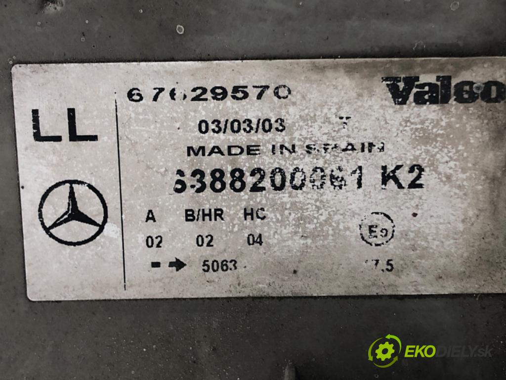 MERCEDES-BENZ VITO Autobus (W638) 1996 - 2003    112 CDI 2.2 (638.194) 90 kW [122 KM] olej napędowy 1999 - 2003  Svetlomet ľavy predný