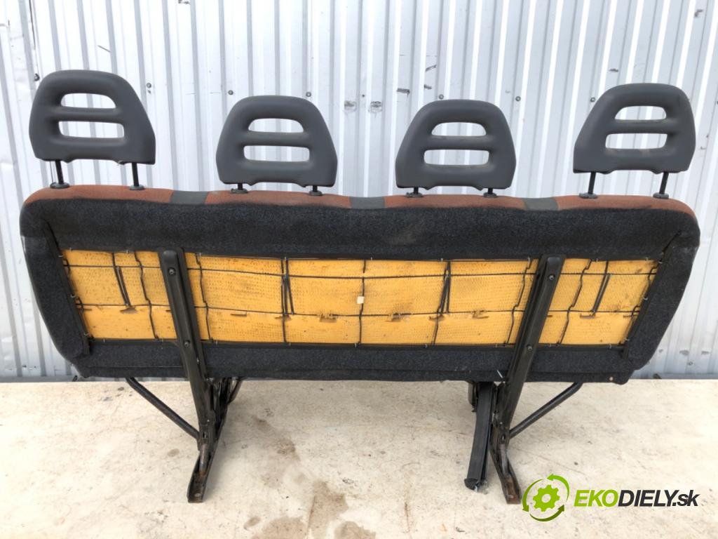 FIAT DUCATO Autobus (250_) 2006 - 2022    120 Multijet 2,3 D 88 kW [120 KM] olej napędowy 2006 - 2022  Sedadlo zad druhý rad ŠTYRI: Sedadlo