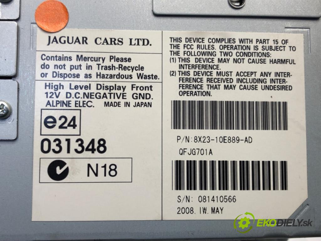 JAGUAR XF I (X250) 2008 - 2015    2.7 D 152 kW [207 KM] olej napędowy 2008 - 2015  Dislpej 8X23-10E889-AD (Prístrojové dosky, displeje)