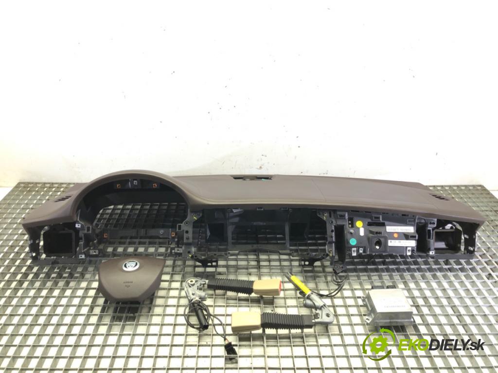 JAGUAR XF I (X250) 2008 - 2015    2.7 D 152 kW [207 KM] olej napędowy 2008 - 2015  Palubná doska AirBag spolujazdca volantu NAPÍNAČE: PÁSY: BSI 