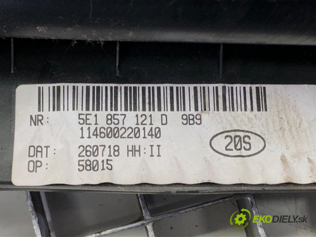 SKODA OCTAVIA III (5E3, NL3, NR3) 2012 - 2022    1.6 TDI 85 kW [115 KM] olej napędowy 2017 - 2022  Priehradka, kastlík spolujazdca  (Priehradky, kastlíky)