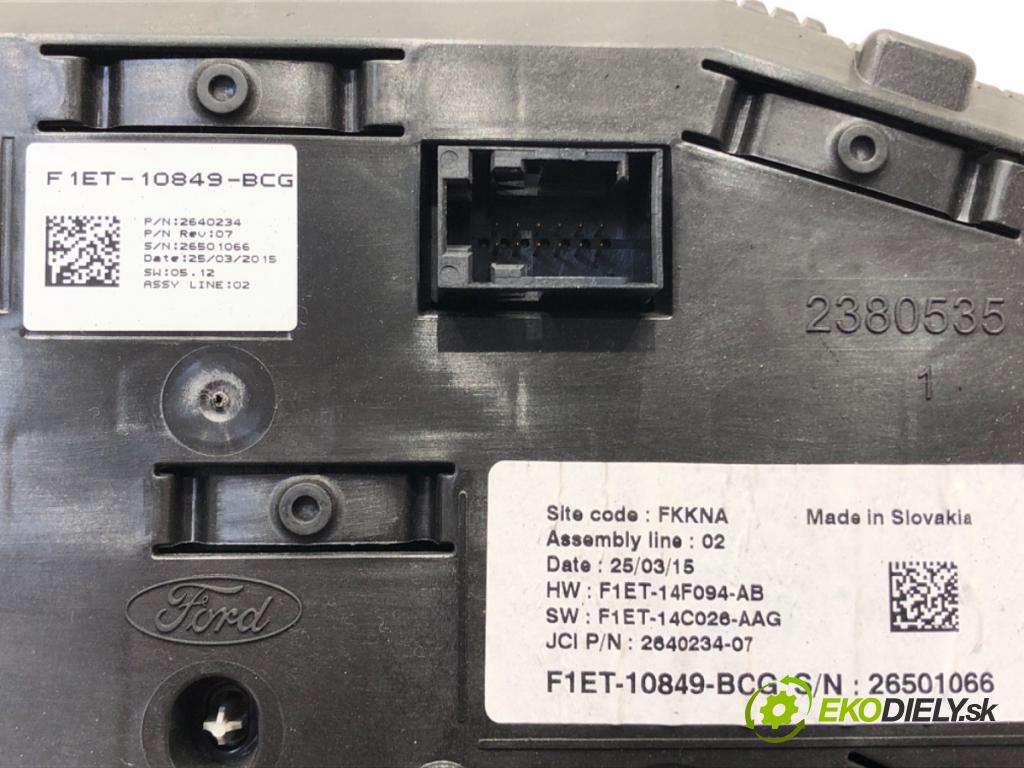 FORD FOCUS III Turnier 2010 - 2022    1.6 TDCi 70 kW [95 KM] olej napędowy 2010 - 2022  Prístrojovka F1ET-10849-BCG (Prístrojové dosky, displeje)