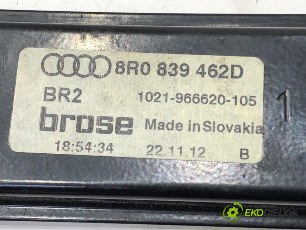 AUDI Q5 (8RB) 2008 - 2017    3.0 TDI quattro 180 kW [245 KM] olej napędowy 2012 - 2017  mechanismus okna pravý zadní část 8R0839462D