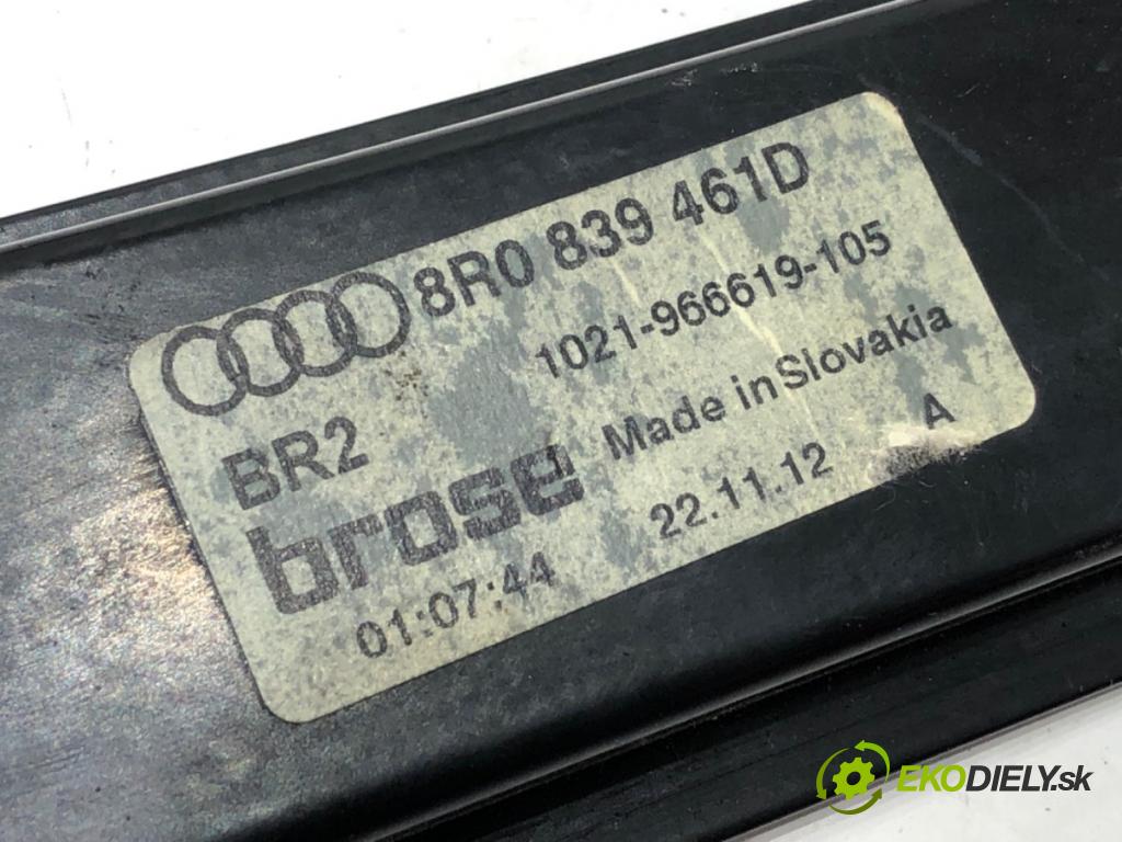 AUDI Q5 (8RB) 2008 - 2017    3.0 TDI quattro 180 kW [245 KM] olej napędowy 2012 - 2017  mechanismus okna levý zadní část 8R0839461D