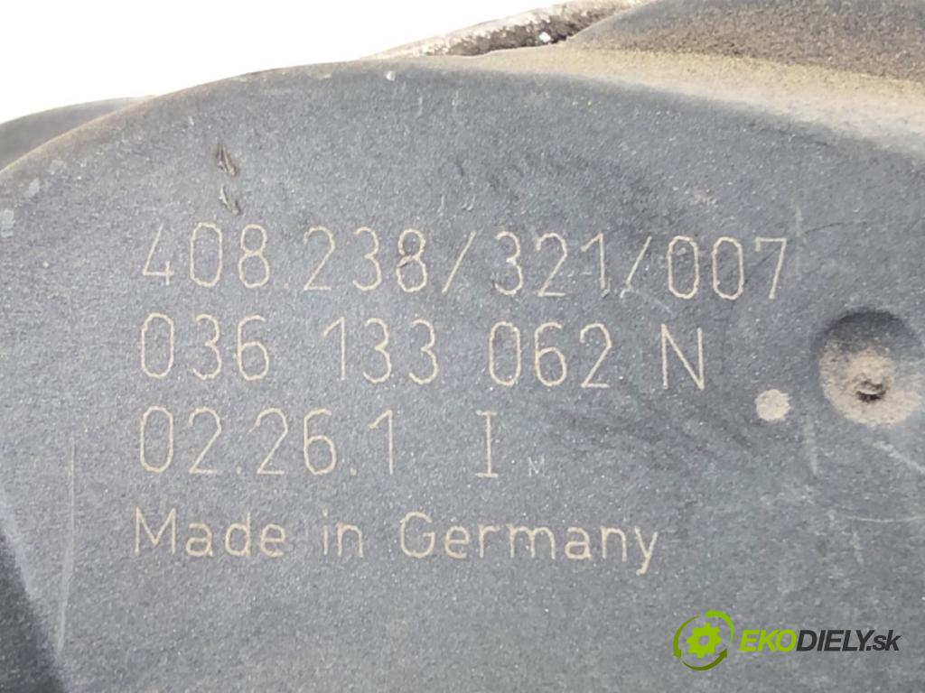 SEAT IBIZA III (6L1) 2002 - 2009    1.2 47 kW [64 KM] benzyna 2002 - 2006  Škrtiaca klapka 036133062N (Škrtiace klapky)