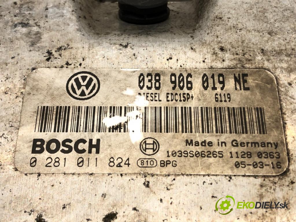 SKODA FABIA I (6Y2) 1999 - 2008    1.9 TDI 74 kW [100 KM] olej napędowy 2000 - 2008  riadiaca jednotka Motor 038906019NE (Riadiace jednotky)