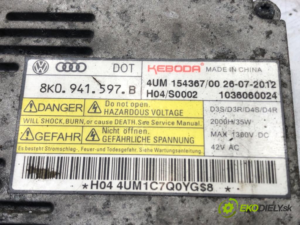 AUDI Q5 (8RB) 2008 - 2017    3.0 TDI quattro 180 kW [245 KM] olej napędowy 2012 - 2017  Menič XENON 8K0941597B (Riadiace jednotky xenónu)