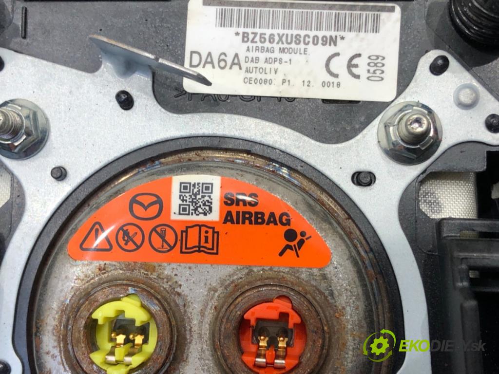 MAZDA 2 (DL, DJ) 2014 - 2022    1.5 SKYACTIV-G 66 kW [90 KM] benzyna 2014 - 2017  AirBag volantu  (Airbagy)
