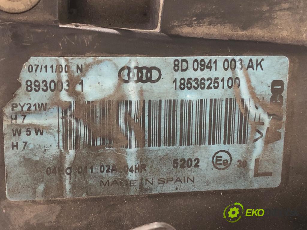 AUDI A4 B5 (8D2) 1994 - 2001    1.8 92 kW [125 KM] benzyna 1994 - 2000  Svetlomet ľavy predný 8D0941003AK