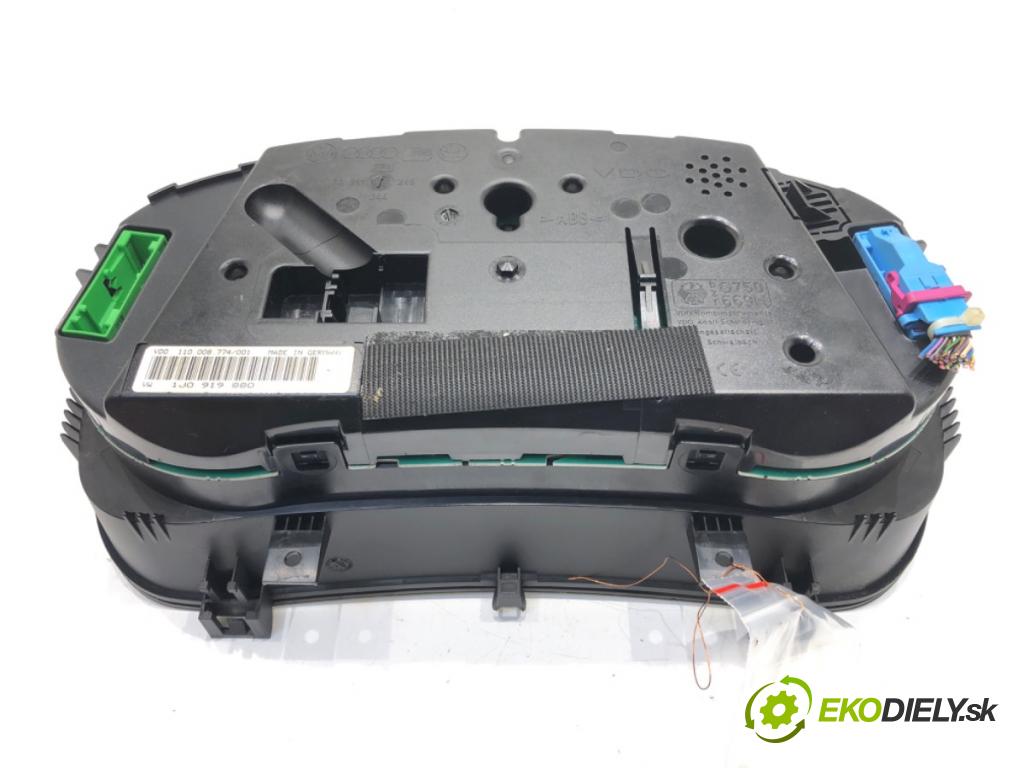 VW GOLF IV (1J1) 1997 - 2008    1.4 16V 55 kW [75 KM] benzyna 1997 - 2004  prístrojovka 1J0919880 (Přístrojové desky, displeje)