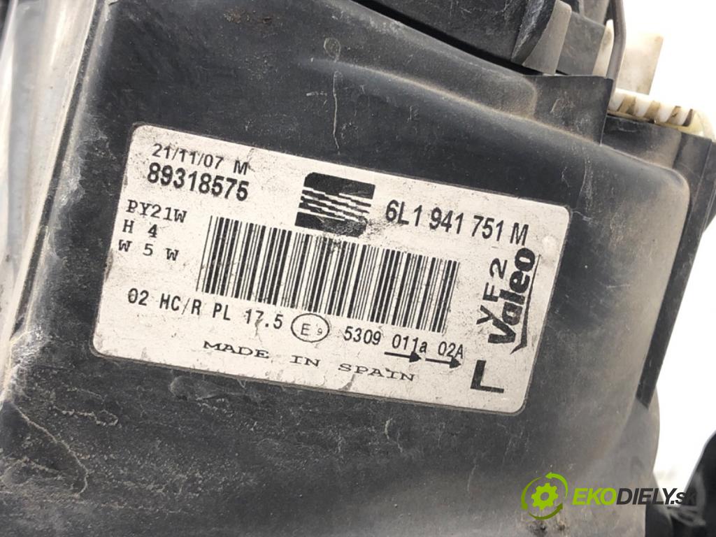 SEAT CORDOBA (6L2) 2002 - 2009    1.4 16V 55 kW [75 KM] benzyna 2002 - 2007  Svetlomet ľavy predný 6L1941751M