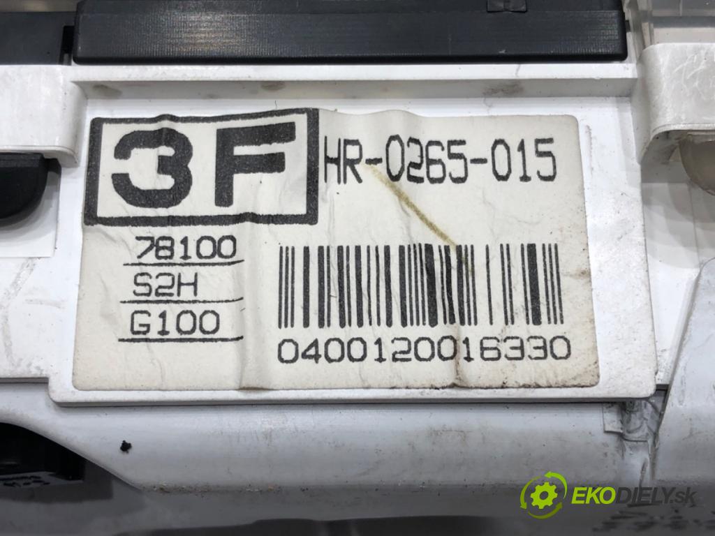 HONDA HR-V (GH) 1999 - 2022    1.6 16V (GH1, GH3) 77 kW [105 KM] benzyna 1999 - 2022  Prístrojovka HR-0265-015 (Prístrojové dosky, displeje)