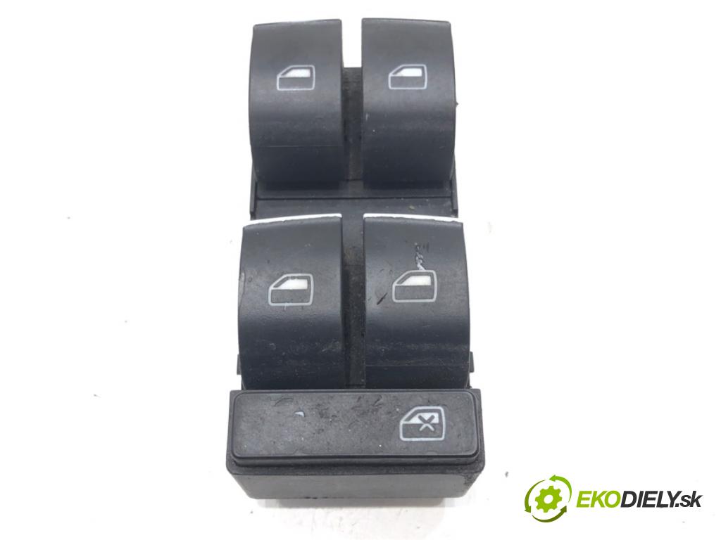 AUDI A4 B7 Avant (8ED) 2004 - 2008    2.0 TDI 103 kW [140 KM] olej napędowy 2004 - 2008  Prepínač okien 8Z0959851D (Prepínače, spínače, tlačidlá a ovládače kúrenia)