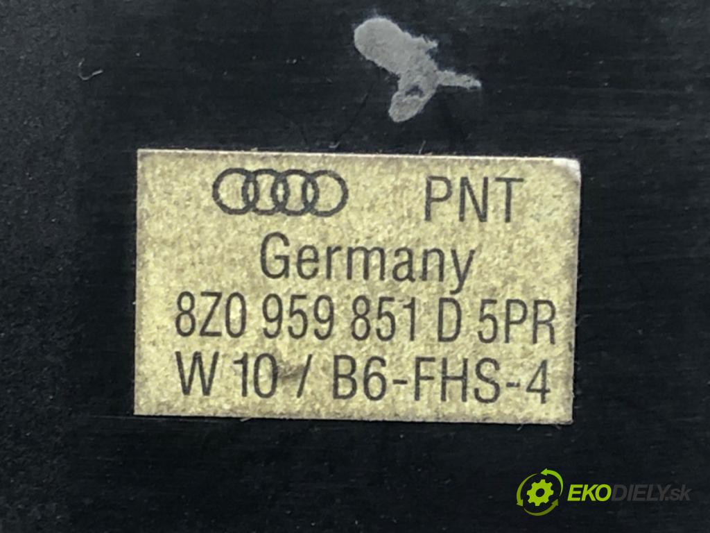AUDI A4 B7 Avant (8ED) 2004 - 2008    2.0 TDI 103 kW [140 KM] olej napędowy 2004 - 2008  Prepínač okien 8Z0959851D (Prepínače, spínače, tlačidlá a ovládače kúrenia)