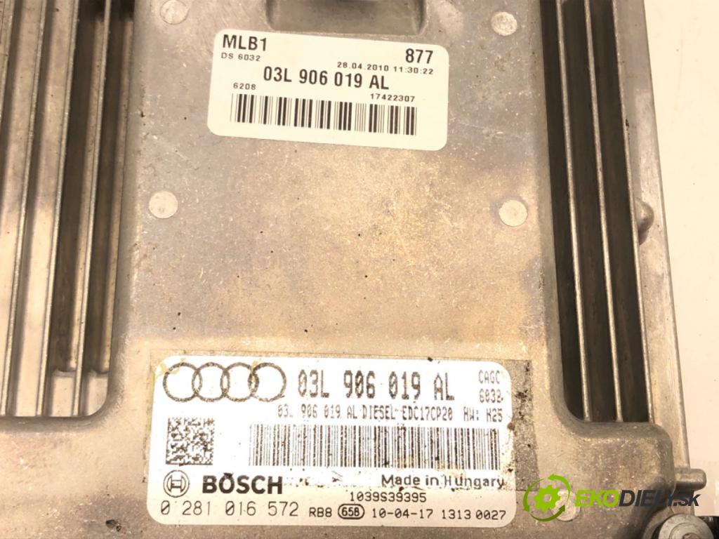 AUDI A4 B8 Avant (8K5) 2007 - 2015    2.0 TDI 88 kW [120 KM] olej napędowy 2008 - 2015  riadiaca jednotka Motor 03L906019AL (Riadiace jednotky)