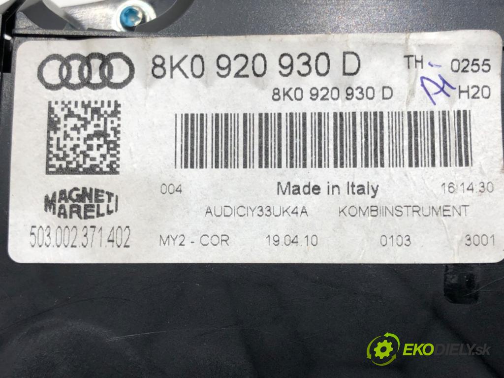 AUDI A4 B8 Avant (8K5) 2007 - 2015    2.0 TDI 88 kW [120 KM] olej napędowy 2008 - 2015  Prístrojovka 8K0920930D (Prístrojové dosky, displeje)