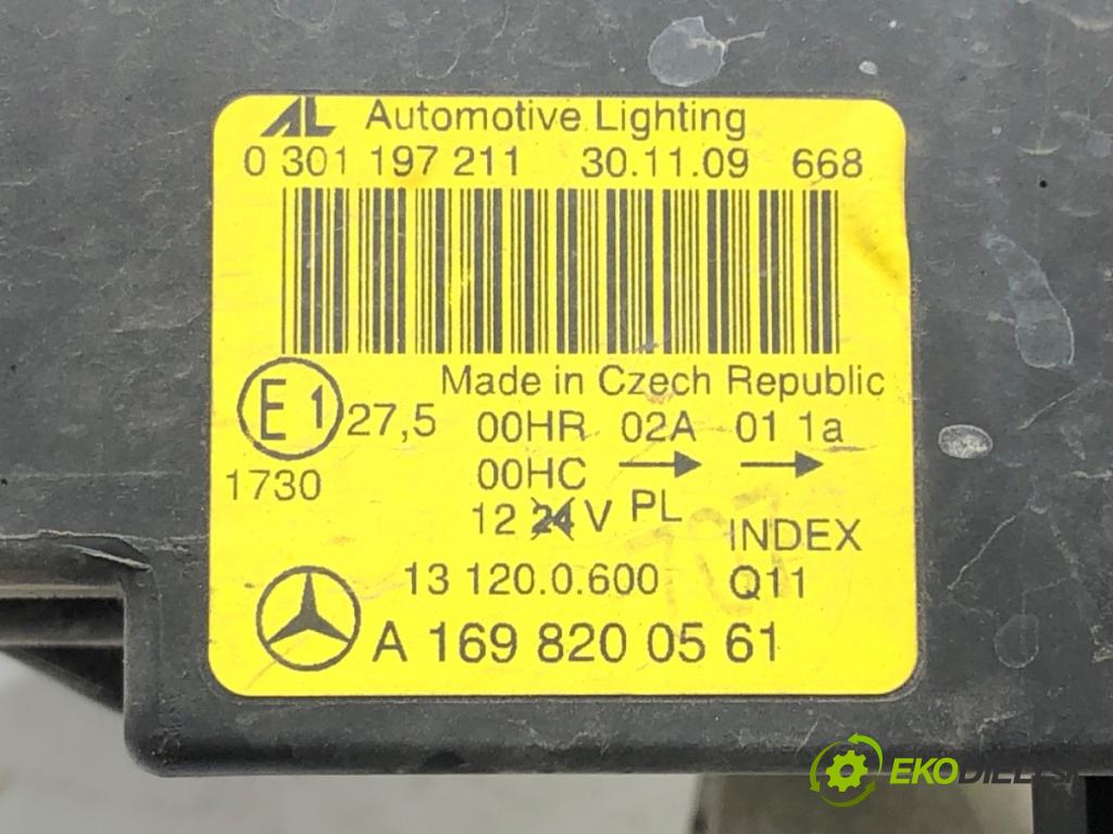 MERCEDES-BENZ KLASA A (W169) 2004 - 2012    A 150 (169.031, 169.331) 70 kW [95 KM] benzyna 2004 - 2012  Svetlomet ľavy predný A1698200561