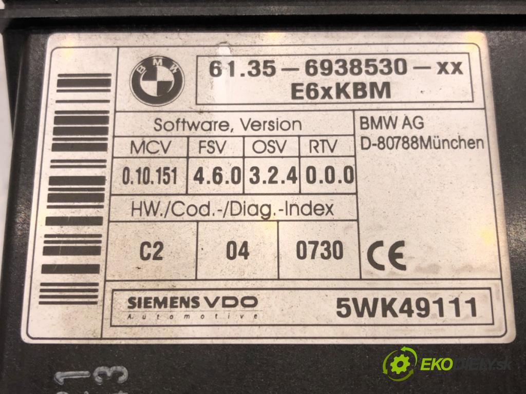 BMW 5 (E60) 2001 - 2010    530 d 160 kW [218 KM] olej napędowy 2002 - 2005  Modul komfortu 6938530 (Moduly komfortu)