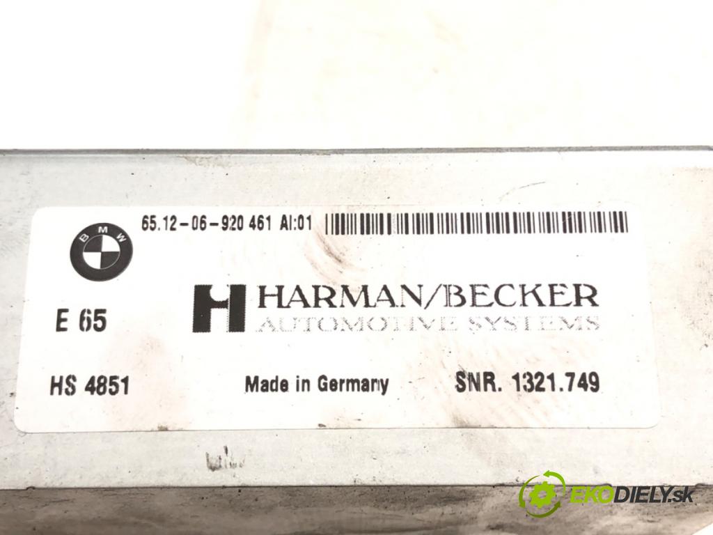 BMW 5 (E60) 2001 - 2010    530 d 160 kW [218 KM] olej napędowy 2002 - 2005  Zosilňovač 6512-06-920461 (Zosilňovače)