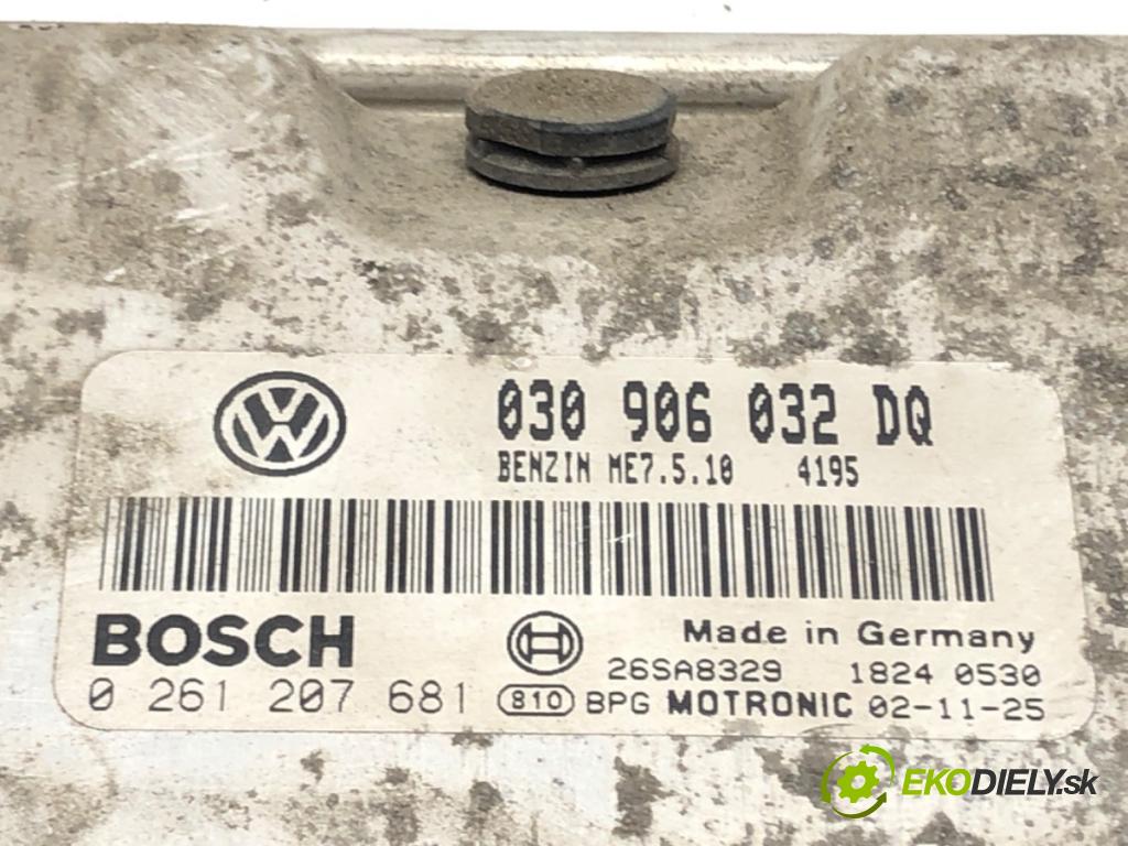 VW LUPO I (6X1, 6E1) 1998 - 2005    1.4 44 kW [60 KM] benzyna 2000 - 2005  riadiaca jednotka Motor 030906032DQ (Riadiace jednotky)