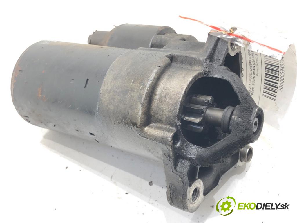 RENAULT LAGUNA II (BG0/1_) 2001 - 2007    1.8 16V (BG0B, BG0M) 88 kW [120 KM] benzyna 2001 - 2007  Štartér 0001106017 (Štartéry)